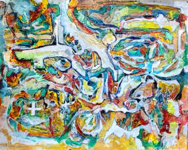 Painting titled "Motherland is Calli…" by Andrew Walaszek, Original Artwork, Acrylic