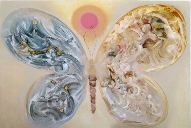 绘画 标题为“Бабочка/Butterfly” 由Evgeny Zakharov (Modern), 原创艺术品, 油