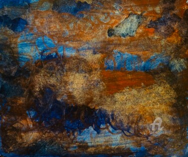 绘画 标题为“Autumn ground” 由Ingela Wallgren Lindgren, 原创艺术品, 彩画