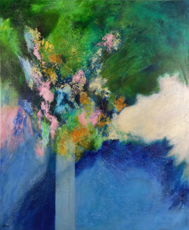 Procida 2 Peinture intitulée "Procida 2" par Aurélie Rocheta, Œuvre d'art originale, Acrylique Monté sur Châssis en bois