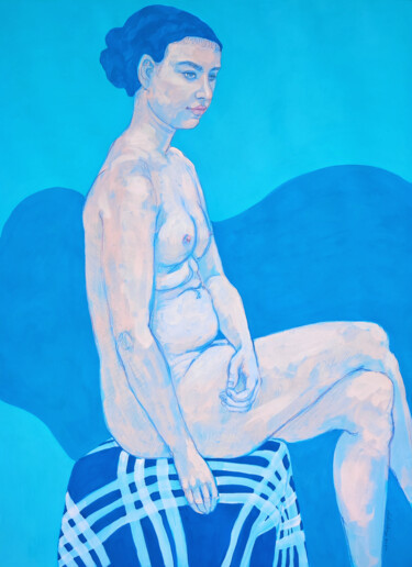 Blue Gerda 图画 标题为“Blue Gerda” 由Natalie Levkovska, 原创艺术品, 水粉