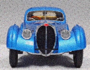 数字艺术 标题为“Bugatti type 57 sc…” 由Gaudi .C, 原创艺术品, 2D数字工作