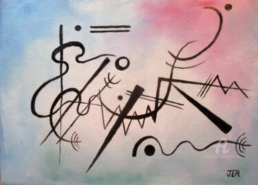 绘画 标题为“Le Jazz et la Java” 由Jean Rebel, 原创艺术品, 油