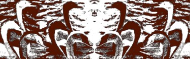 摄影 标题为“12 Swans 3k5” 由Ken Lerner, 原创艺术品, 数码摄影