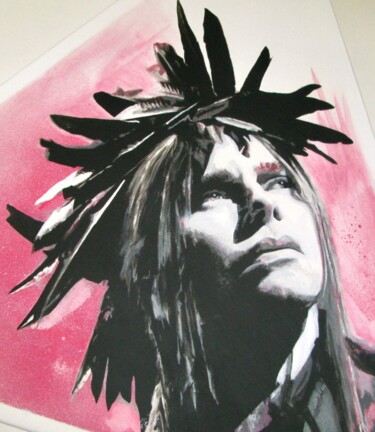 Peinture intitulée "PJ HARVEY" par David Maars, Œuvre d'art originale, Acrylique Monté sur Châssis en bois