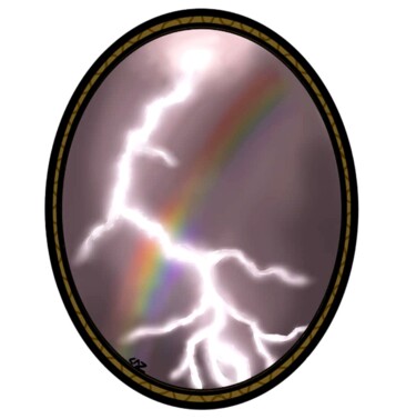 Digital Arts titled "Thundering Prism" by Cassie Burgan, Original Artwork, Digital Painting