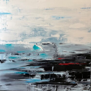 Peinture intitulée "ALGUES ROUGES" par Nathalie Vazquez, Œuvre d'art originale, Huile Monté sur Châssis en bois