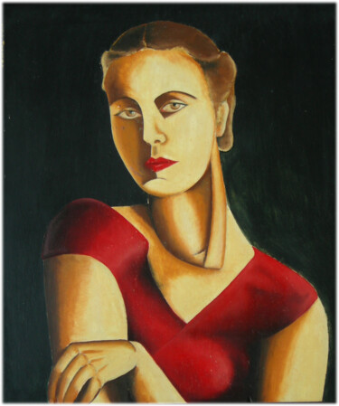Peinture intitulée "Dominique" par Michel Thomas, Œuvre d'art originale, Huile