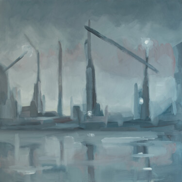 Pittura intitolato "The Longest Journey…" da Rafferoico, Opera d'arte originale, Olio