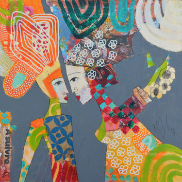 Peinture intitulée "A suivre" par Valérie Depadova, Œuvre d'art originale, Acrylique