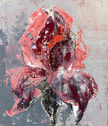 绘画 标题为“CORAL IRIS- origina…” 由Oksana Petrova, 原创艺术品, 丙烯