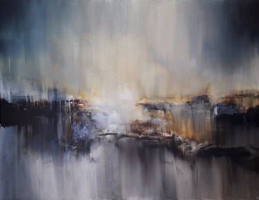 绘画 标题为“Faille (89 X 116 CM)” 由Luc Andrieux, 原创艺术品, 丙烯 安装在木质担架架上