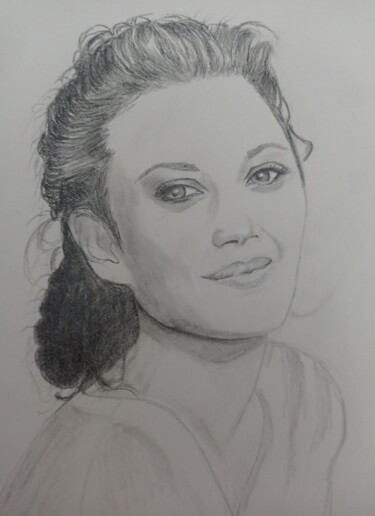 Dessin intitulée "Portrait "Marion Co…" par Eliane Debard Arnould, Œuvre d'art originale, Crayon
