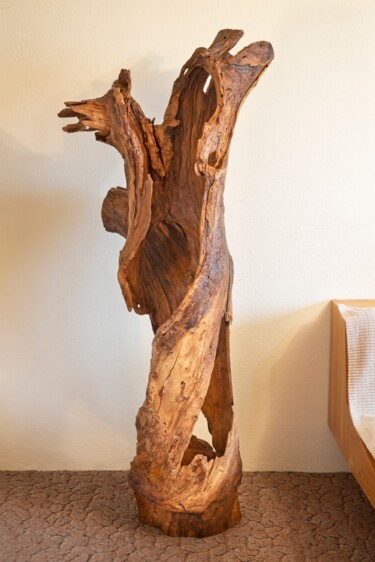 Cherry tree decorative sculture - "The soul of an old orcha Sculpture titled "Cherry tree decorat…" by Jozef Sedmak, Original Artwork, Wood
