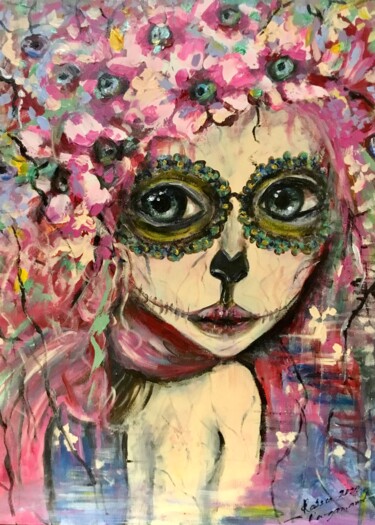 绘画 标题为“Santa Muerte” 由Raissa Kagan, 原创艺术品, 丙烯