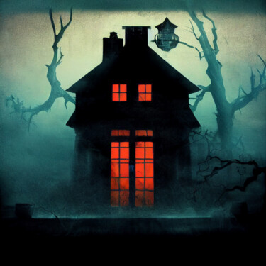 House with the ghosts 4 Digitale Kunst mit dem Titel "House with the ghos…" von Svetlana Lebedeva, Original-Kunstwerk, 2D digitale Arbeit