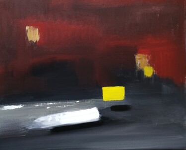 Pittura intitolato "Rosso" da Domenico David, Opera d'arte originale, Acrilico Montato su Telaio per barella in legno