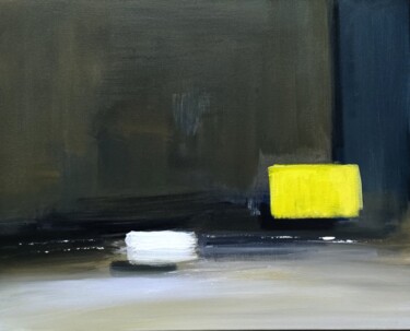Pittura intitolato "Giallo" da Domenico David, Opera d'arte originale, Acrilico Montato su Telaio per barella in legno