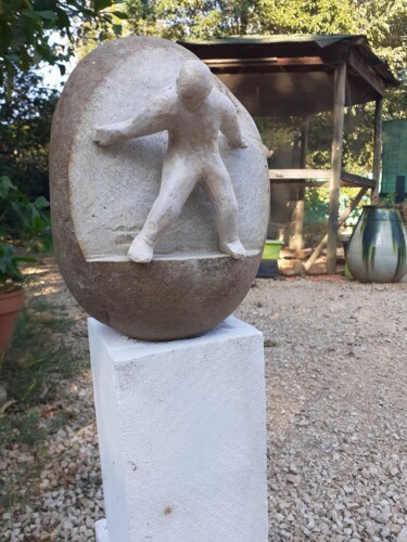 Sculpture titled "Le vide" by Jean-Pierre Thaurenne, Original Artwork, Stone