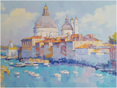 绘画 标题为“Venice XXVI L” 由Alex Hook Krioutchkov, 原创艺术品, 油 安装在木质担架架上