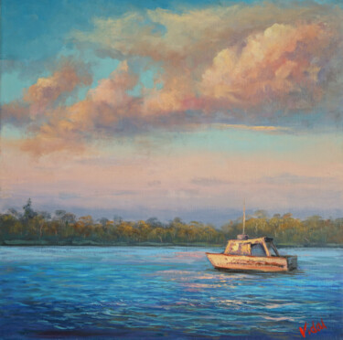 Peinture intitulée "Another Day" par Christopher Vidal, Œuvre d'art originale, Huile