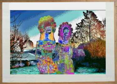 数字艺术 标题为“B6b...peinture numé…” 由Laurent Pradat, 原创艺术品, 数字油画