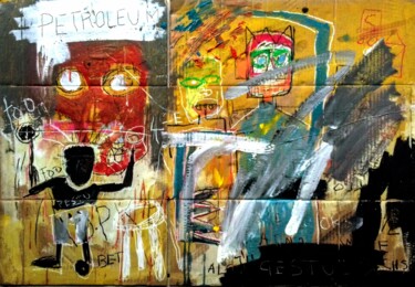 Pintura titulada "Le dieu kong" por Hector O'Kanin, Obra de arte original, Acrílico