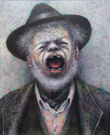 제목이 "Personaje 11"인 미술작품 Miguel Ángel Sáez로, 원작, 기름
