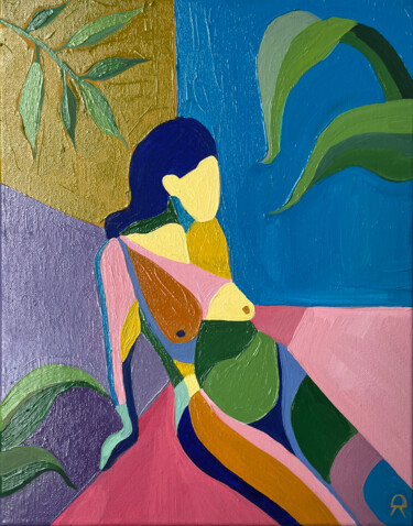 Peinture intitulée "NANCY" par Ksenia Dudkina, Œuvre d'art originale, Huile