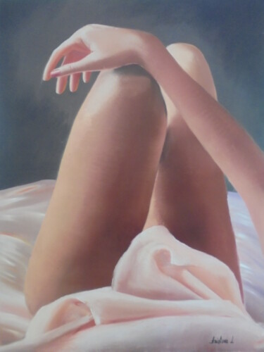 Pintura intitulada "TEMPTATION 3" por Liubov Aristova, Obras de arte originais, Óleo
