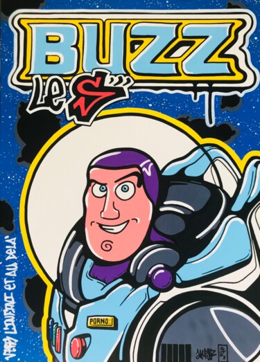 图画 标题为“Buzz le S” 由Flox Lamil, 原创艺术品, 标记