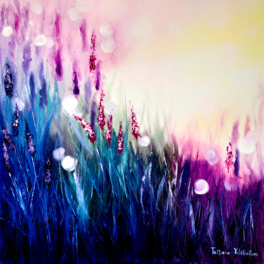 Purple mystery. Pintura titulada "Purple mystery." por Tatsiana Yelistratava, Obra de arte original, Oleo Montado en Bastidor de camilla de…