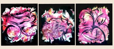 Malerei mit dem Titel "TRIPTYQUE" von Abdelouahed Ziani, Original-Kunstwerk, Acryl