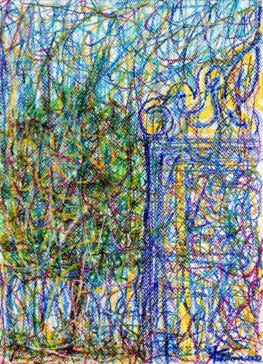 Painting titled "N.° 8 Outside Perce…" by Fatima Sardinha, Original Artwork, Pastel