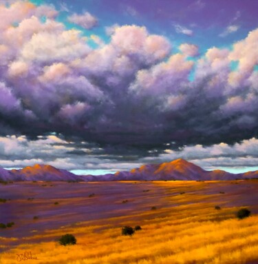 Pittura intitolato "Storm's Edge" da Joe A. Oakes, Opera d'arte originale, Acrilico Montato su Telaio per barella in legno