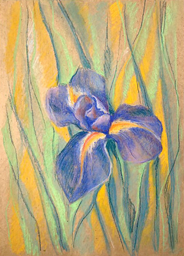 Radiance of the Iris: The Art of Nature in Pastel "Radiance of the Iri…" başlıklı Resim Yelena Rybalkina tarafından, Orijinal sanat, Pastel