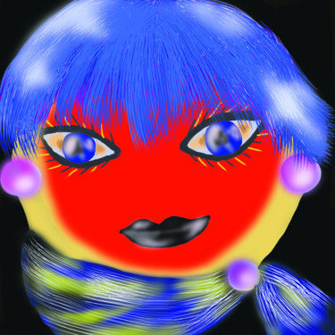 数字艺术 标题为“Sally is going Chan…” 由Julija Toth, 原创艺术品, 数字油画