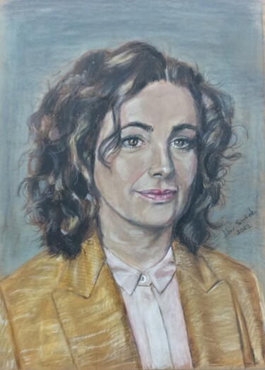 "Amour à Femke Halse…" başlıklı Resim Ebru Süsoy Şimşek tarafından, Orijinal sanat, Tebeşir