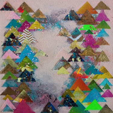 Mellow sunny afternoons Collages intitulée "Mellow sunny aftern…" par Lynda Rosemarie Stevens, Œuvre d'art originale, Collages