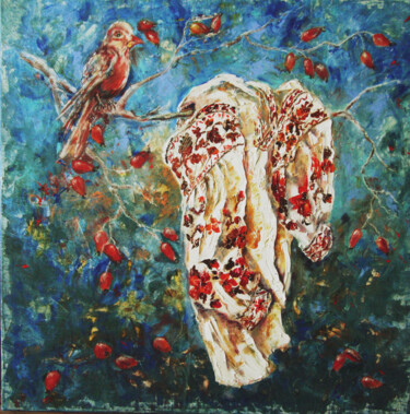 National traditions Peinture intitulée "National traditions" par Tatyana Pchelnikova, Œuvre d'art originale, Huile Monté sur Châssis en bois
