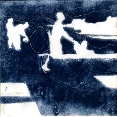 印花与版画 标题为“Berlin Block Monoty…” 由Henry Pouillon, 原创艺术品, 蒙纳 安装在其他刚性面板上