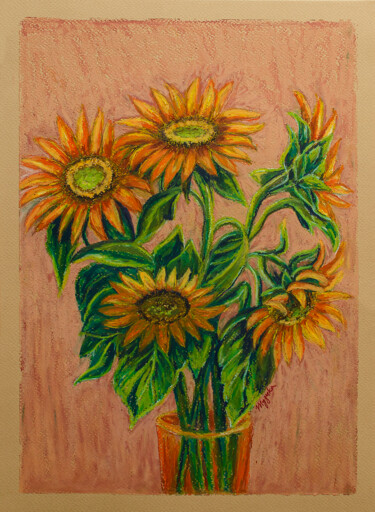 "Sunflower in major" başlıklı Resim Oksana Muzyka tarafından, Orijinal sanat, Pastel