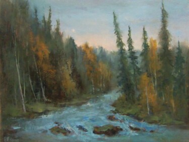 Autumn Katun / Осенняя Катунь, вариант Картина под названием "Autumn Katun / Осен…" - Elena Yudina, Подлинное произведение искусства, Масло