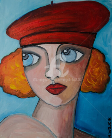 Peinture intitulée "MADONNA" par Henri Wojcik, Œuvre d'art originale, Acrylique Monté sur Châssis en bois