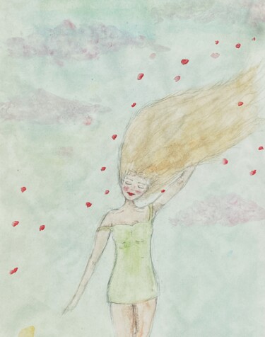 제목이 "Libre"인 그림 Poemma로, 원작, 수채화