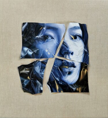 Painting titled "Parts Of Her I" by Kiara Peelman, Original Artwork, Oil Mounted on Wood Stretcher frame