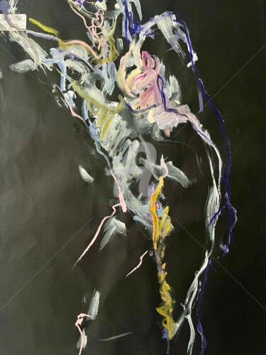 Peinture intitulée "A" par Dominique  Jamart Poirier, Œuvre d'art originale, Acrylique