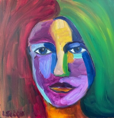 Painting titled "Como quiero" by Maria Lucrecia Serrat, Original Artwork, Oil