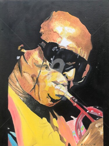 Peinture intitulée "MILLE DAVIS 1" par Henri Wojcik, Œuvre d'art originale, Acrylique Monté sur Châssis en bois