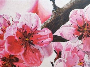 Sakura Pittura intitolato "Sakura" da Elena Galeeva, Opera d'arte originale, Acrilico